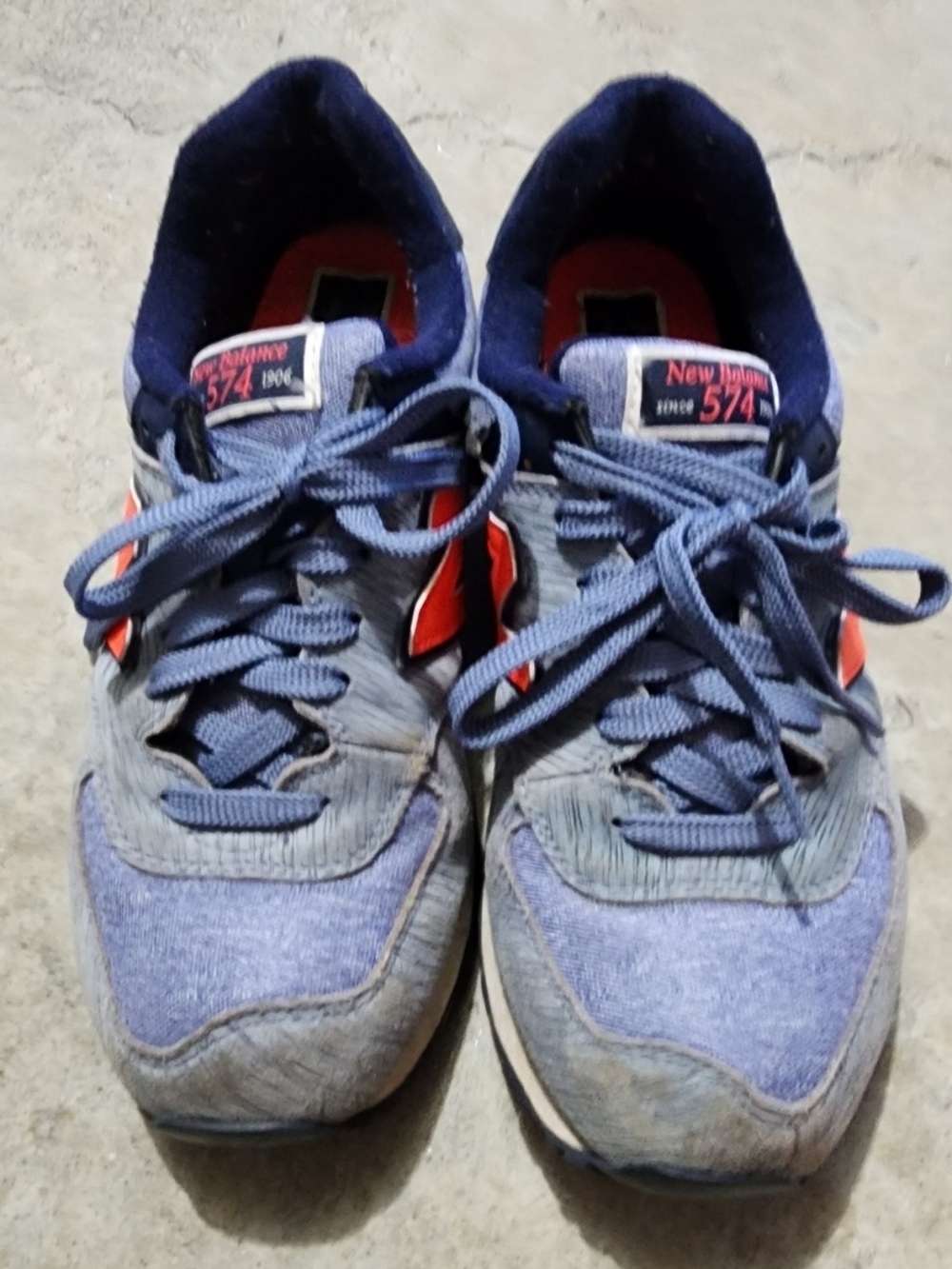 New Balance Womens 574 Blue Running Shoes Sneakers Size us 9